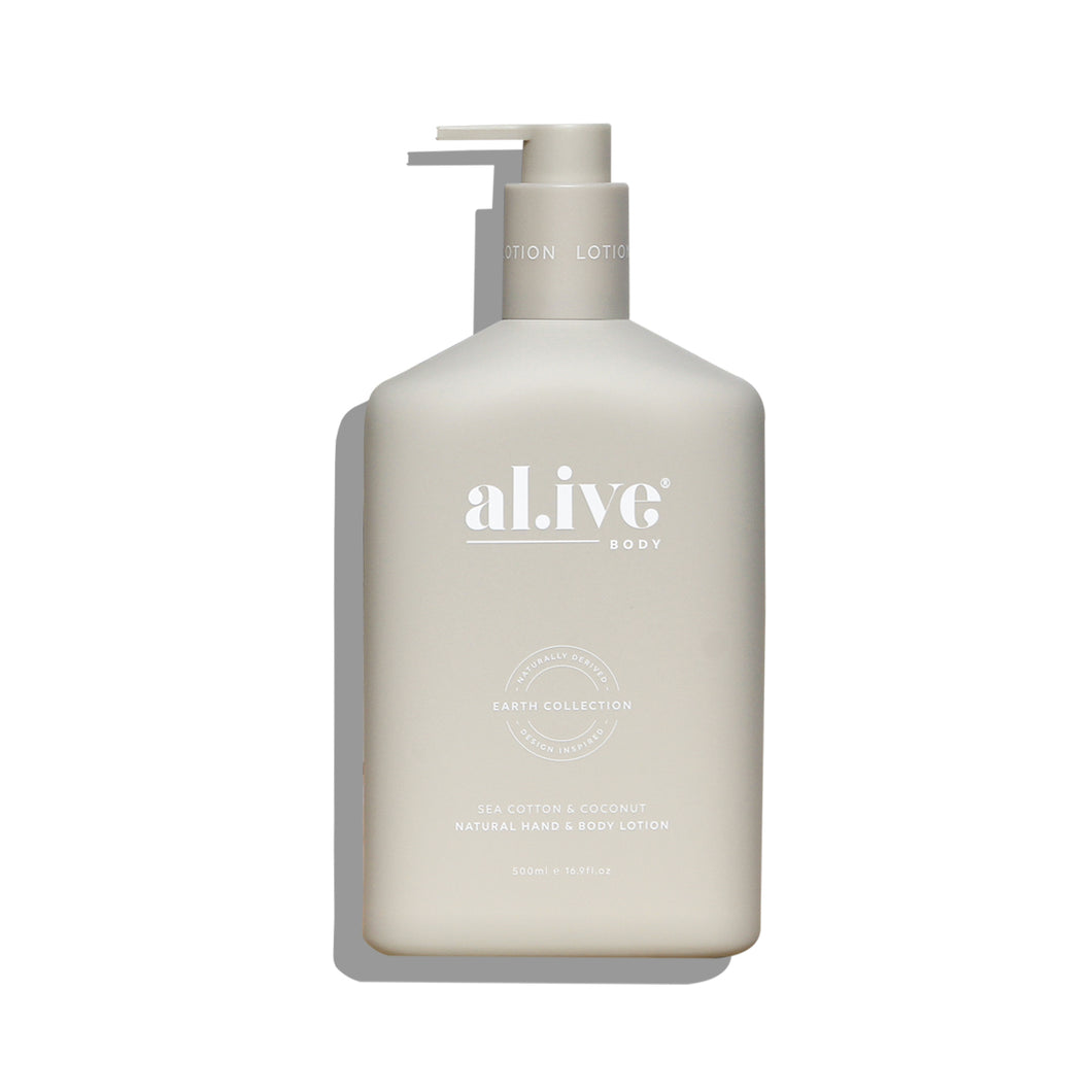 Al.ive Sea Cotton & Coconut - Hand & Body Lotion 500ml