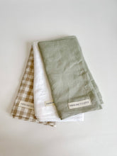 Load image into Gallery viewer, Pure French Linen Tea Towel - Gingham
